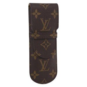 LOUIS VUITTON Monogram Etui Stilo Pen Case LV Auth